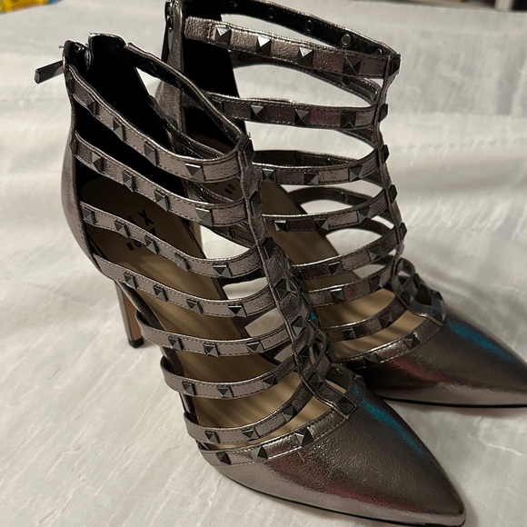 Mix No. 6 Metallic Studded Heels - Picture 1 of 7